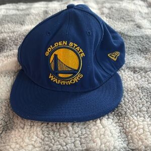Blue and Yellow Golden State Warrior hat